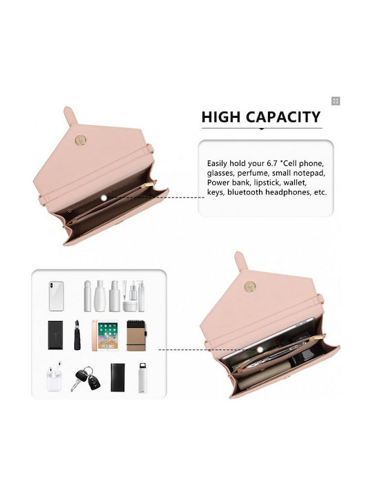 De piele Geantă de damă Crossbody Roz