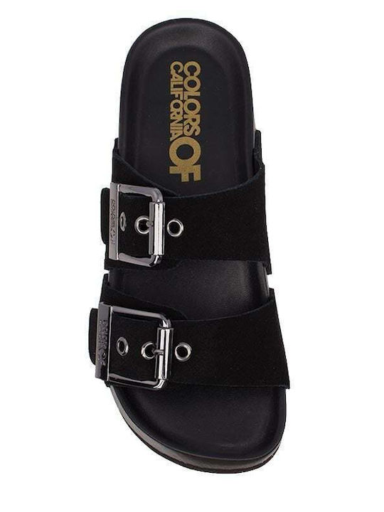 Women's Flat Sandals in Black Color