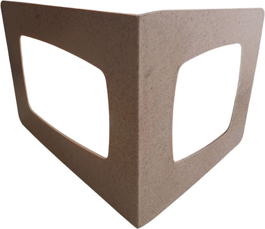 Suport pentru cărți din plastic PVC bej 14x18x16