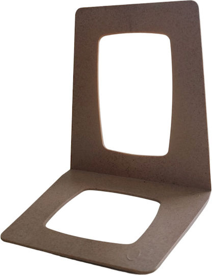 Suport pentru cărți din plastic PVC bej 14x18x16
