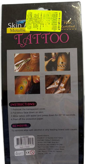 Chains Triangles Diamonds Carnival Tattoo Sleeve made of Metal 1pcs