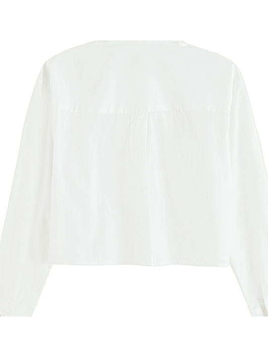 Kids Shirt Long Sleeve White