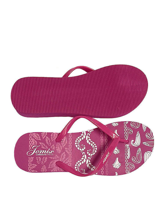 Women's Platform Flip Flops Fuchsia