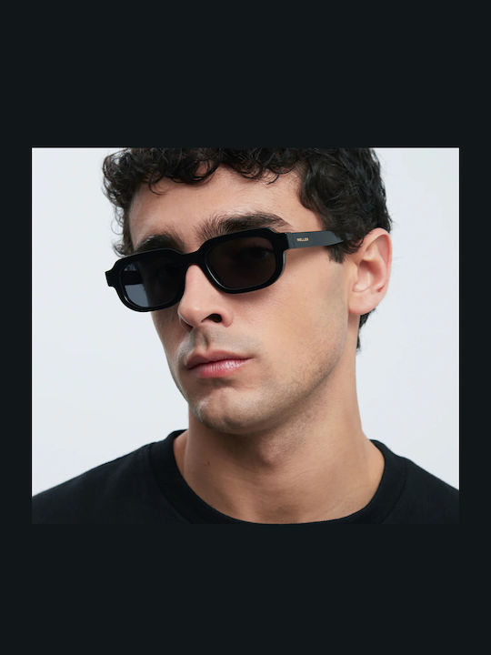 Meller Kobe Unisex Sunglasses with Black Plastic Frame and Black Polarized Lens KOB-TUTCAR