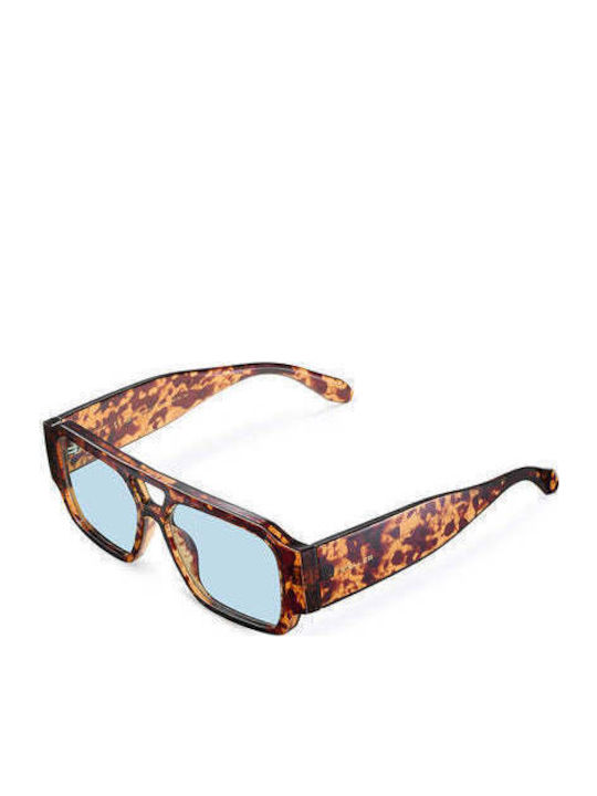 Meller Jahi Unisex Γυαλιά Ηλίου με Καφέ Ταρταρούγα Κοκκάλινο Σκελετό και Γαλάζιο Φακό