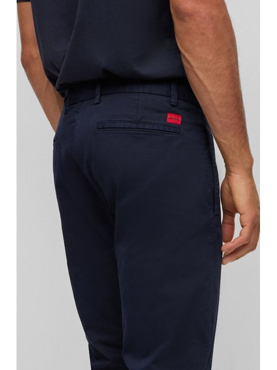 David251d Pantaloni cu Croială Slim Blue