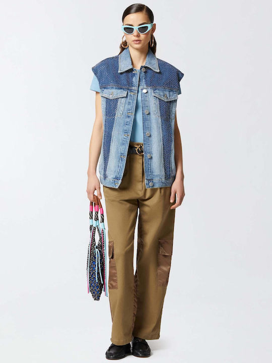 Kigali Kurz Damen Jeansjacke Blue