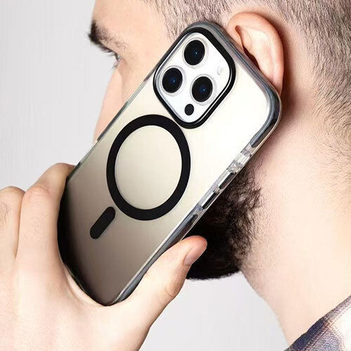 Premium Back Cover Σιλικόνης Αδιάβροχο Μαύρο (iPhone 15 Pro Max)