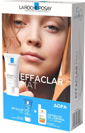 La Roche Posay Effaclar Mat Σετ Περιποίησης για Ενυδάτωση & Σύσφιξη 3τμχ