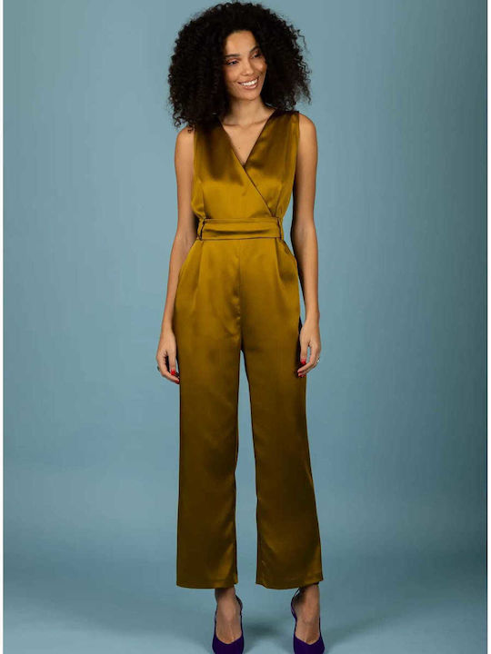 Damen Einteiler Anzug Olive