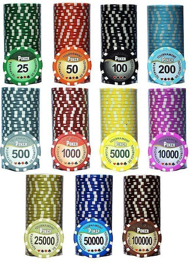 Pokeritems Σετ 500 Μάρκες Poker 12gr σε Βαλίτσα