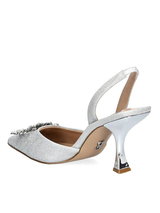 Neala Heels with Silver Strap