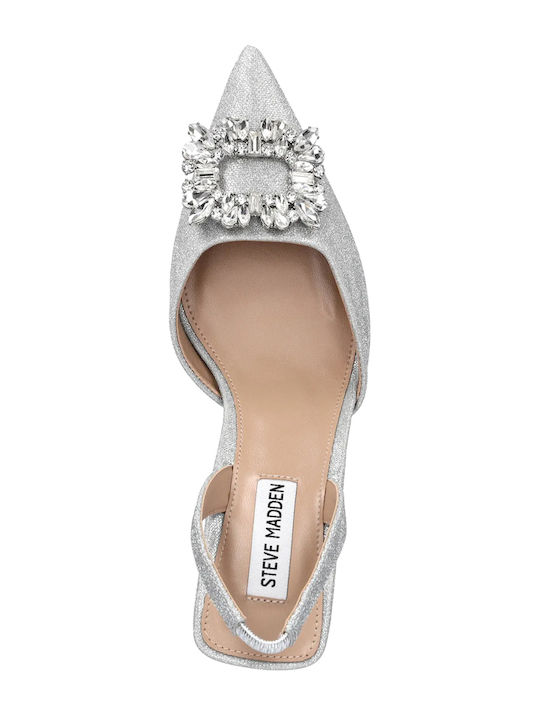 Neala Heels with Silver Strap