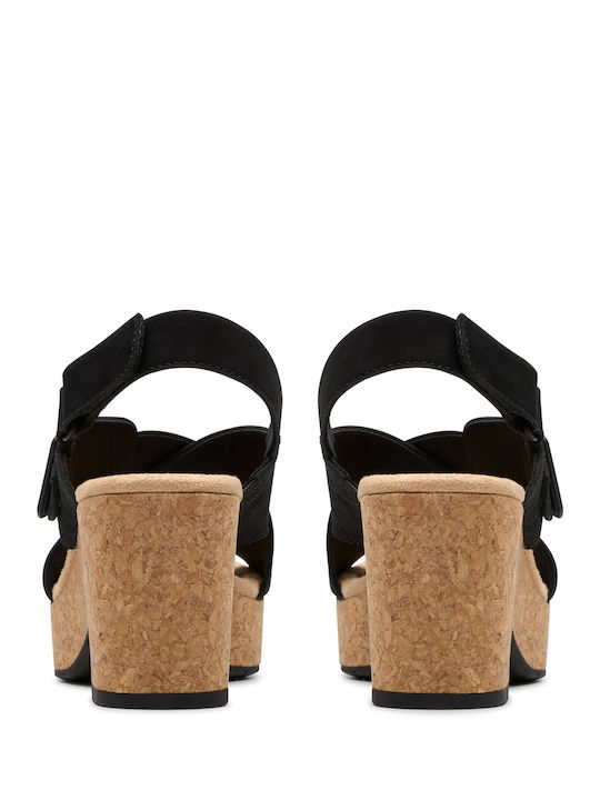 Nerisa West Leder Sandalen Schwarz