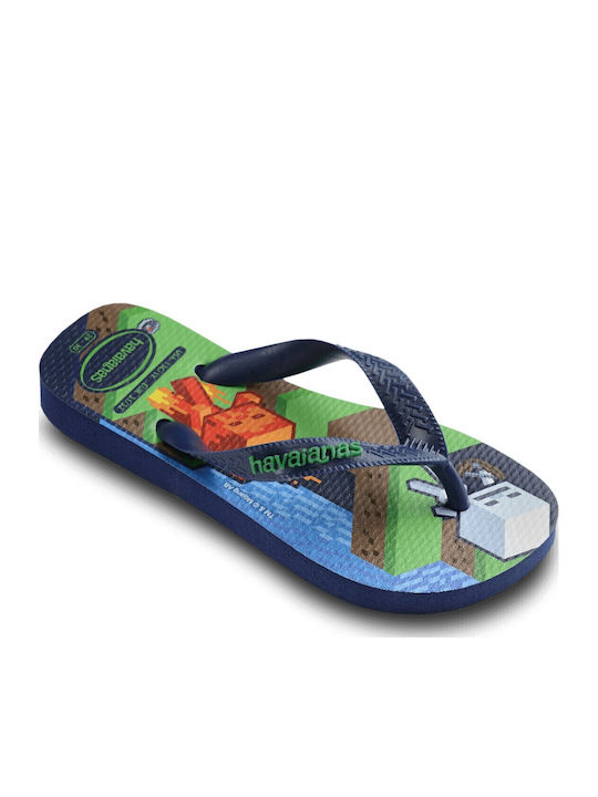 Kids' Sandals Navy Blue Minecraft
