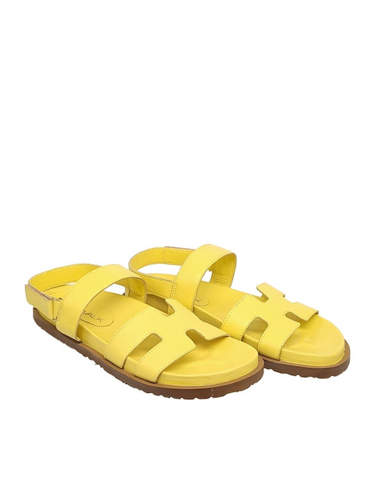 Γυναικεία Σανδάλια Flatforms Κίτρινα