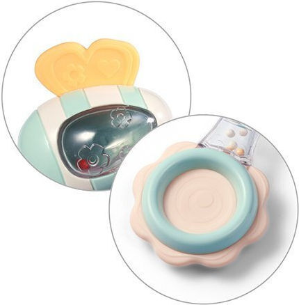 Babyono Teething Rattle for 3 m+