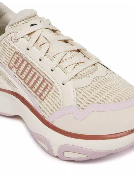 Divine Metal Sport Shoes Running Beige