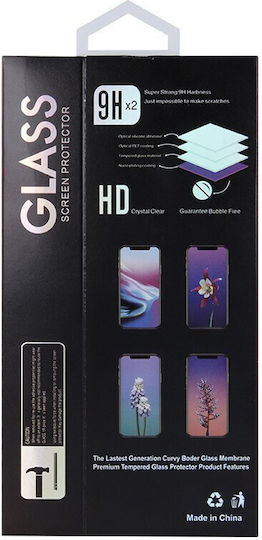 6D Gehärtetes Glas Schwarz (Xiaomi 13)