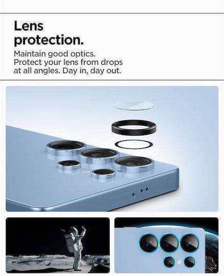 Spigen EZ Fit Optik Pro Kameraschutz Gehärtetes Glas Black für das Samsung Galaxy S25 Ultra
