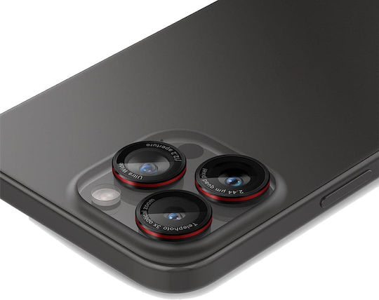 Spigen Optik Pro EZ Fit Протектор за камера Закалено стъкло Черен за iPhone 14 Pro / Pro Max / 15 Pro / Pro Max / 16 Pro / 16 Pro Max
