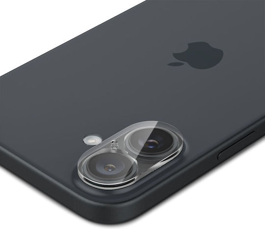 Spigen Glass tR Optik Προστασία Κάμερας Tempered Glass Διάφανο για το Apple iPhone 16, iPhone 16 Plus