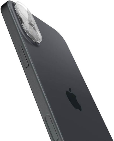 Spigen Glass tR Optik Προστασία Κάμερας Tempered Glass Διάφανο για το Apple iPhone 16, iPhone 16 Plus