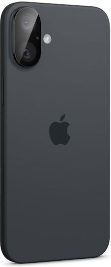 Spigen Optik Glas.tr Προστασία Κάμερας Tempered Glass Μαύρο για το iPhone 16, iPhone 16 Plus