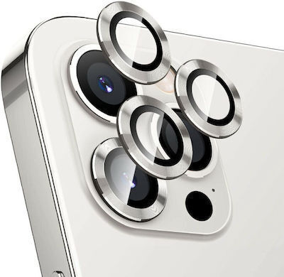 3pcs Back Kameraschutz Gehärtetes Glas Silver für das iPhone 12 Pro Max