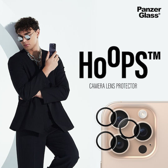 PanzerGlass Hoops Προστασία Κάμερας Tempered Glass Διάφανο για το iPhone 16 Pro, iPhone 16 Pro Max