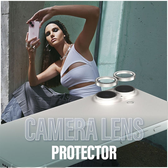 SAFE by PanzerGlass Safe Προστασία Κάμερας Tempered Glass Ασημί για το iPhone 16 / 16 Plus