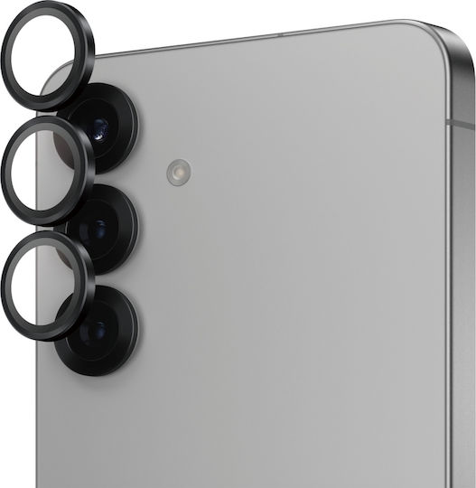 PanzerGlass Hoops Kameraschutz Gehärtetes Glas Black für das Samsung Galaxy S25+ PGRHOBLG37942