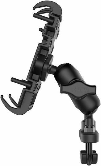 RAM Mount Quick Grip Βάση Κινητού Μοτοσυκλέτας με Ρυθμιζόμενο Βραχίονα για το Τιμόνι
