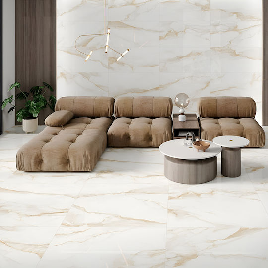 Stn Ceramica Gold Fliese Boden / Wand Küche / Bad 120x60cm Gold