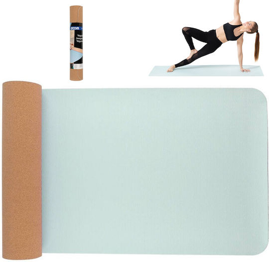 Bakaji Στρώμα Γυμναστικής Yoga Πράσινο (183x61cm)