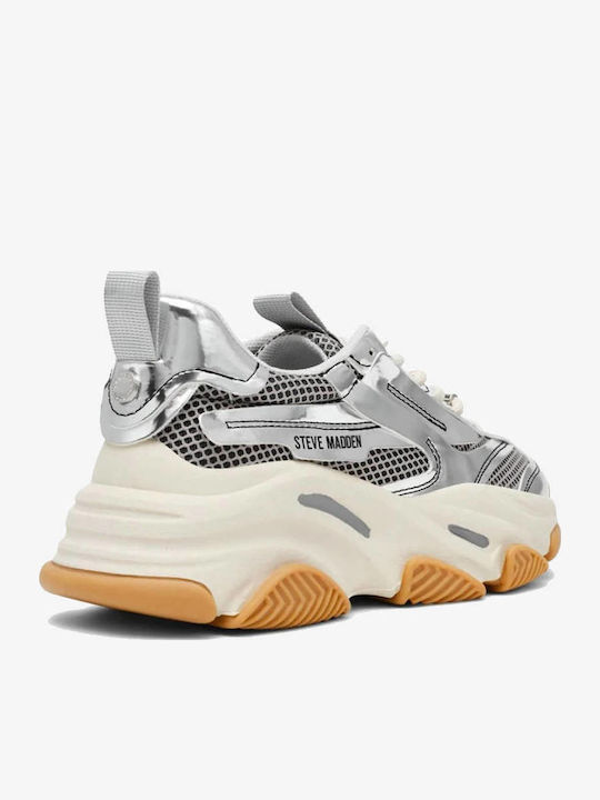 Possession-e Chunky Sneakers Metallic Silver
