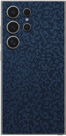Protective Back Skin Sticker for Samsung Galaxy S24 Ultra Gams Premium Vinyl Skin Back Plate Honeycomb Blue Gams-vnl-skin-hbl-002-201
