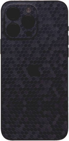Gams Back Film Premium Vinyl Skin for Apple iPhone 15 Pro Honeycomb Blue