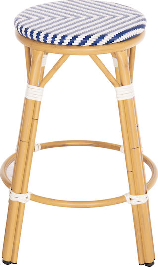 Табуретка Бар За външна употреба Chino Синьо 1бр 43x43x65см