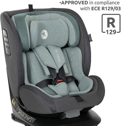 Lorelli Monza Детско Столче за Кола i-Размер с Isofix Черен 0-36 кг