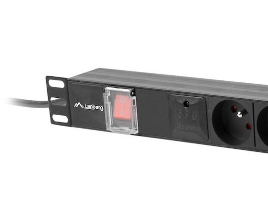 Lanberg Πολύπριζο Rack PDU-05E-0200-IEC-BK 1τμχ