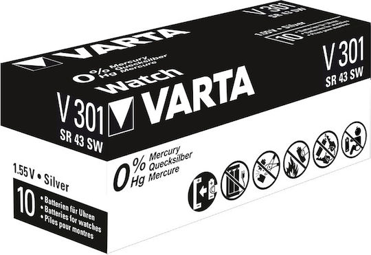 Varta Batterie Silber-Oxid für Uhren SR43 1.55V 1Stück