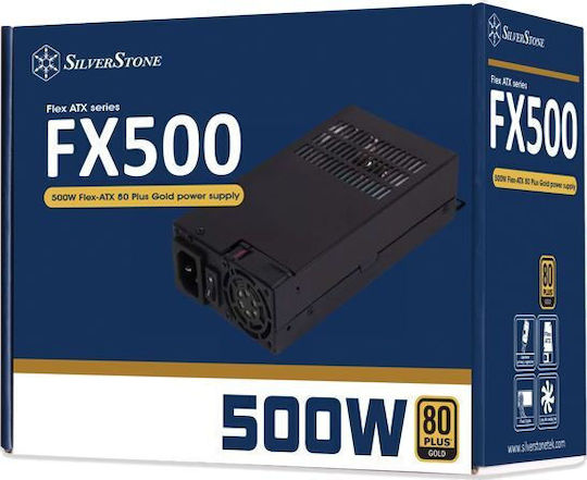 Silverstone FX500-G 500W Μαύρο Τροφοδοτικό Υπολογιστή Full Wired 80 Plus Gold