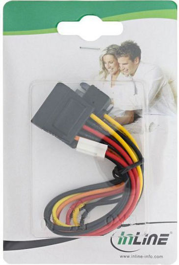 Inline Sata Power Adapter Cable Female Sata Power Male Connector + Floppy 29691 926087