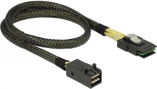 DeLock Mini-SAS - Mini-SAS Kabel 50cm Schwarz (83388)