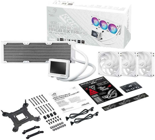 Asus ROG Ryujin III 360 ARGB Extreme v2 Water Cooling AIO CPU With 3 Fans 120mm White