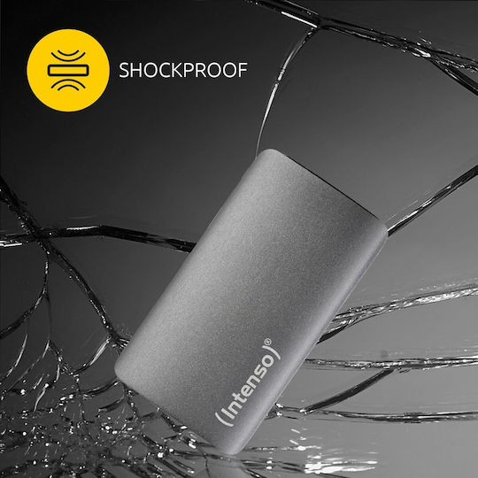 Intenso TX800 USB-C Εξωτερικός HDD 1TB 2.5" Μαύρο