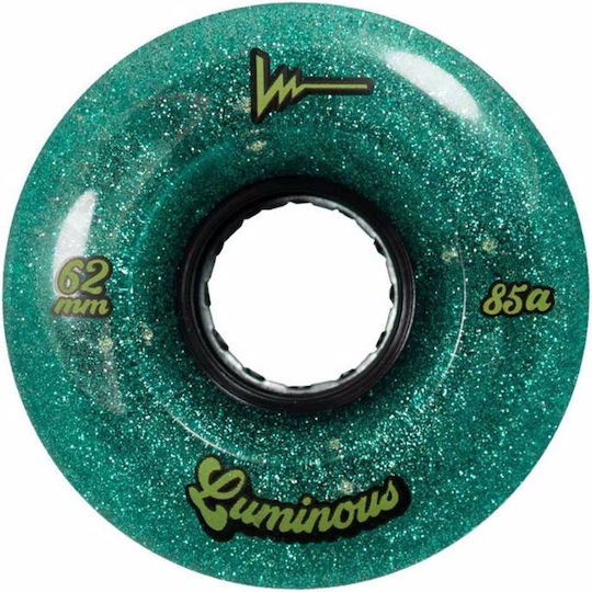 Leuchtende 62mm/85a Jade-Glitzer-Rollen, Satz von 4