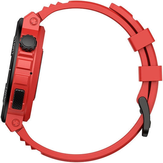 Zeblaze Ares 3 Plus 46mm Smartwatch with Heart Rate Monitor (Red)