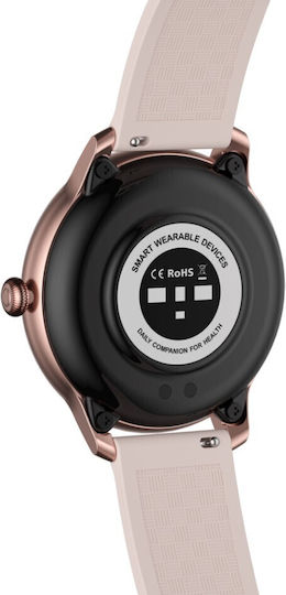 Kieslect L11 Aluminium 46mm Smartwatch mit Pulsmesser (Rosa)